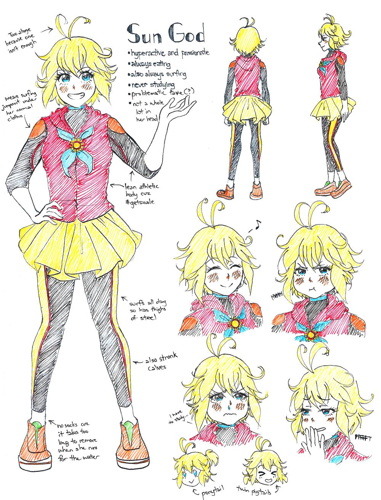 Sungod Reference Sheet
