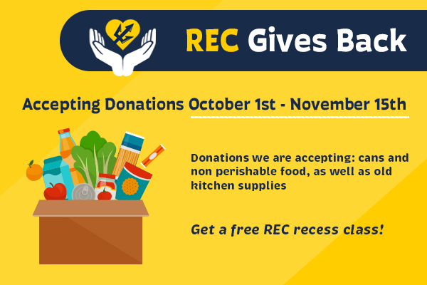 Rec Gives Back graphic